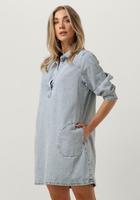 Blauwe BY-BAR Mini jurk FLYNTH DENIM DRESS - large