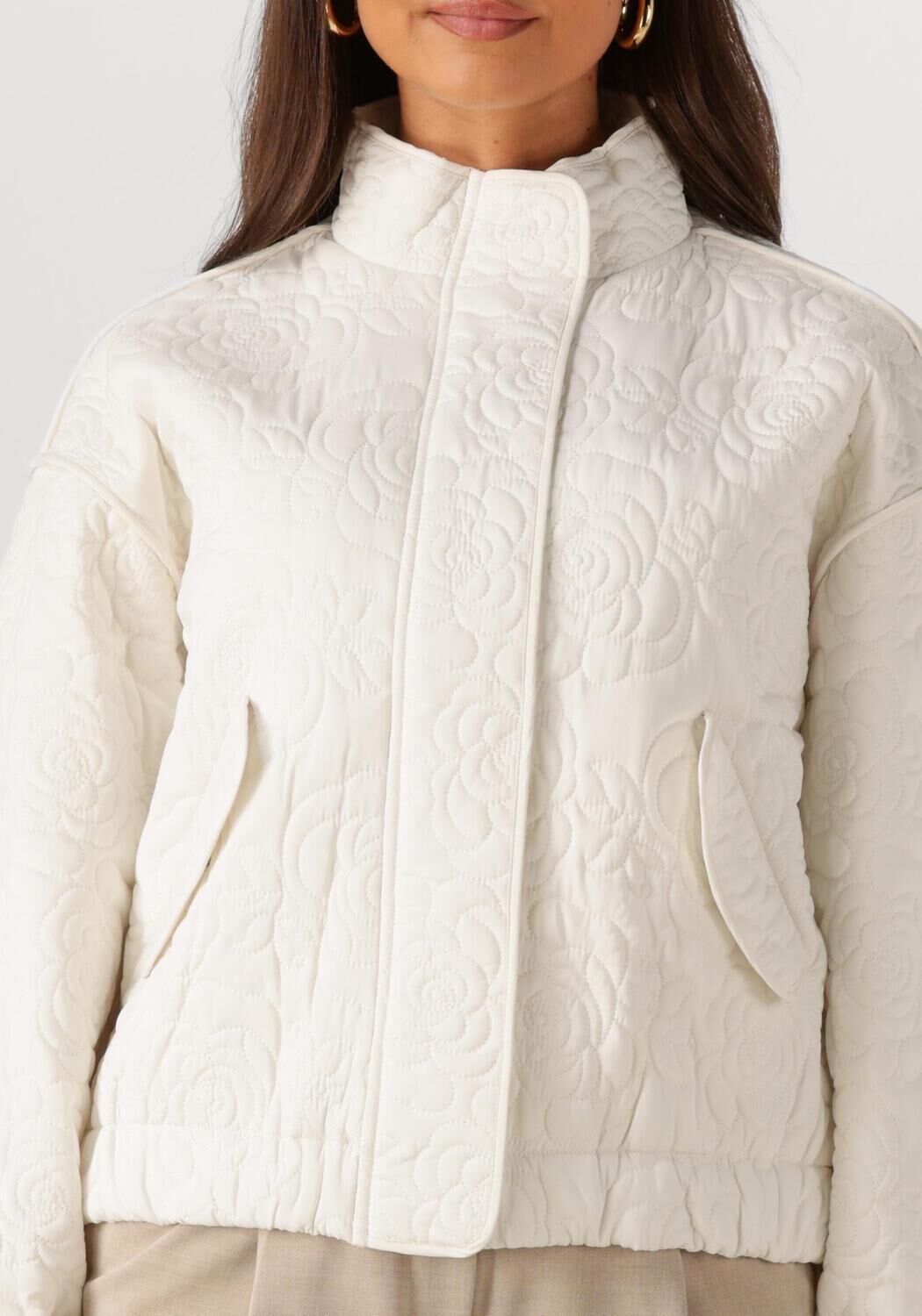 Y.A.S. Dames Jassen Yasfipura Ls Quilted Jacket S. Beige