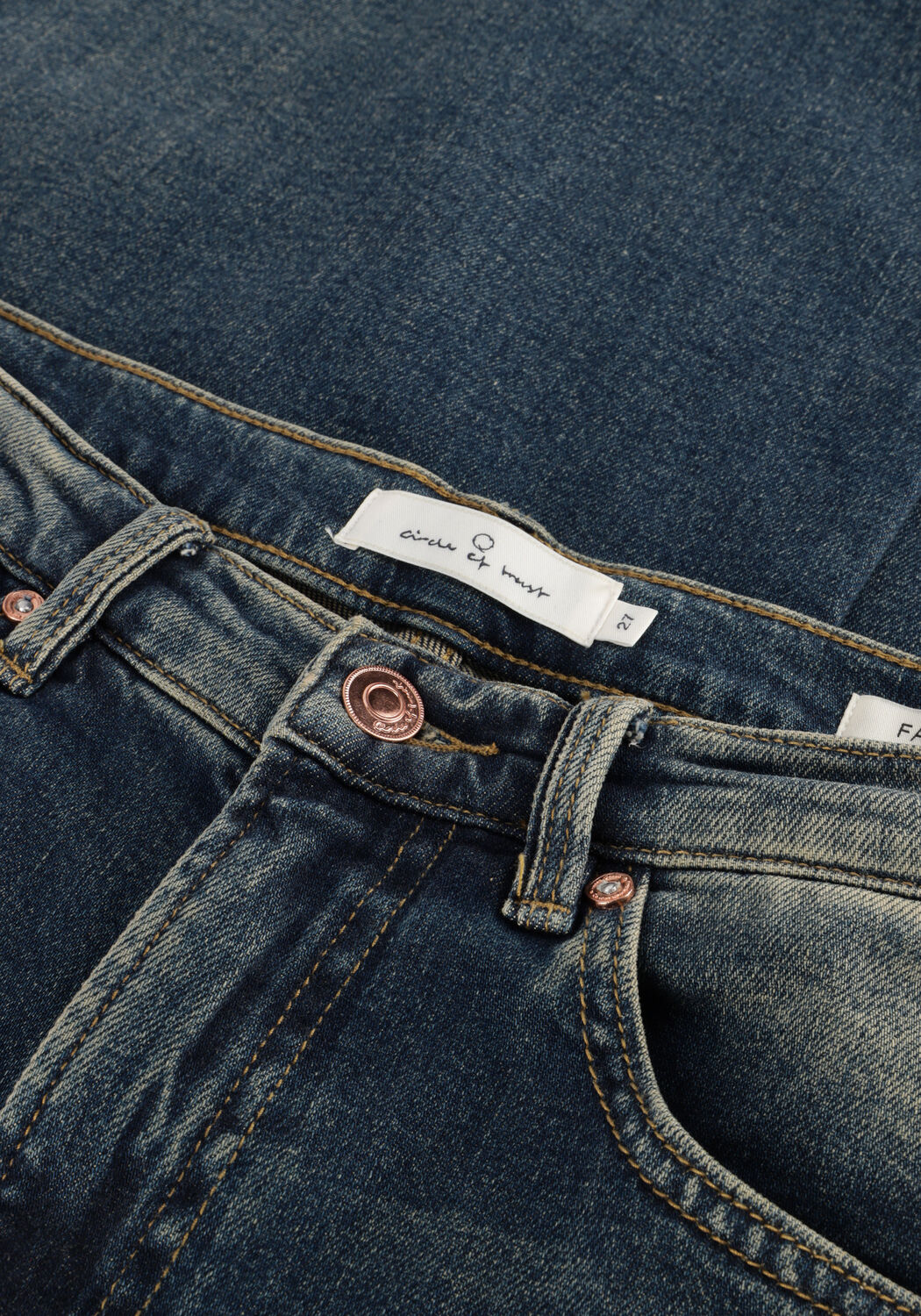 Blauwe CIRCLE OF TRUST Wide jeans FABI DNM - large