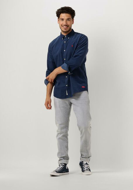 Blauwe SCOTCH & SODA Casual overhemd FINE CORDUROY SHIRT - SLIM FIT - large