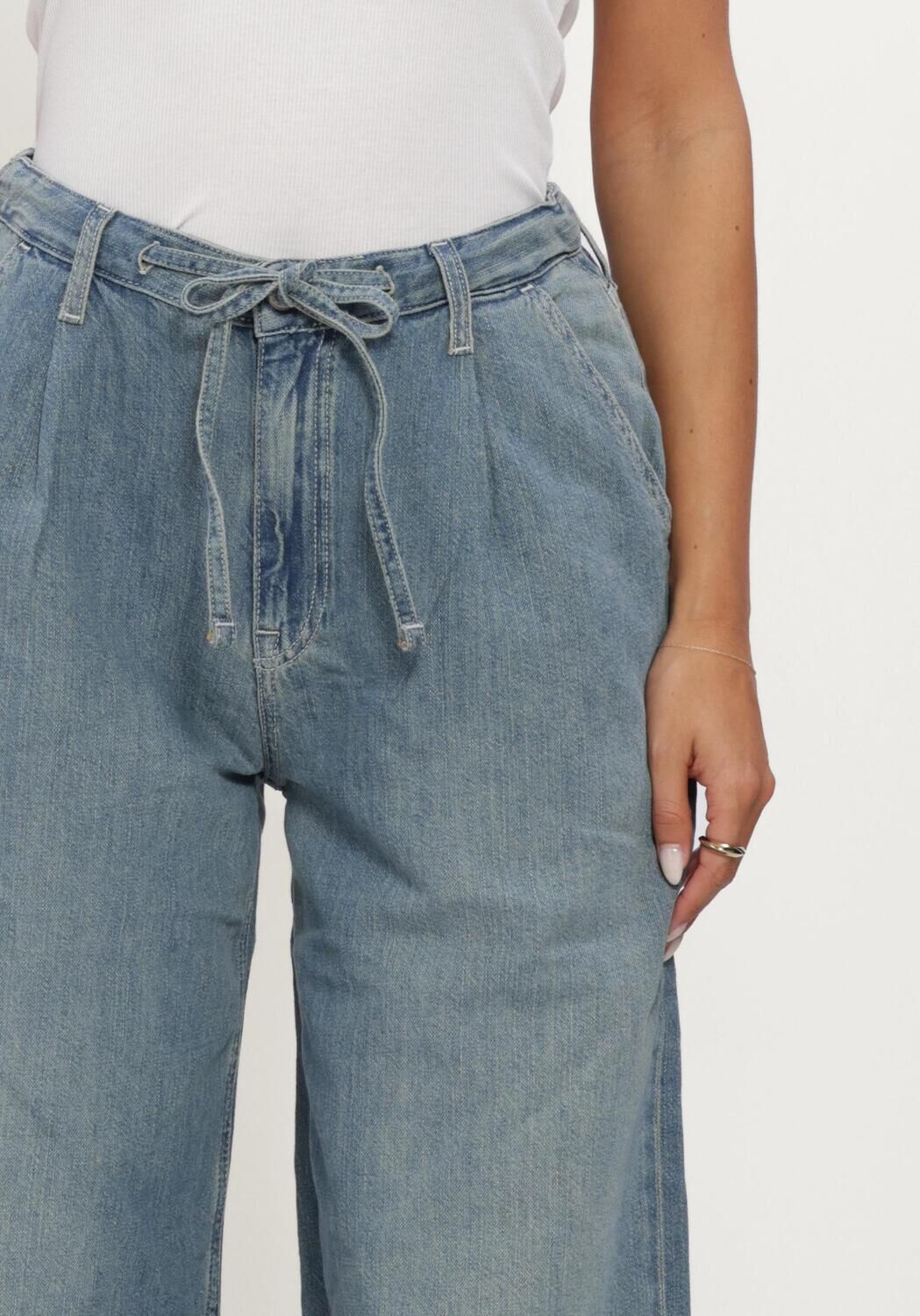 Lichtblauwe TOMMY JEANS Wide jeans CHARLIE MR LOOSE WD TIE CJ6039 - large