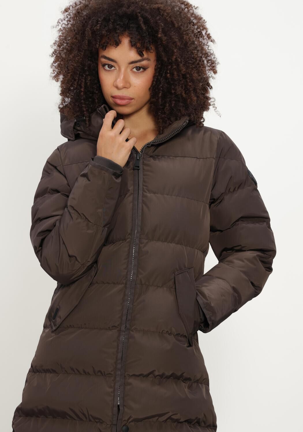 Bruine AIRFORCE Gewatteerde jas JADE JACKET - large