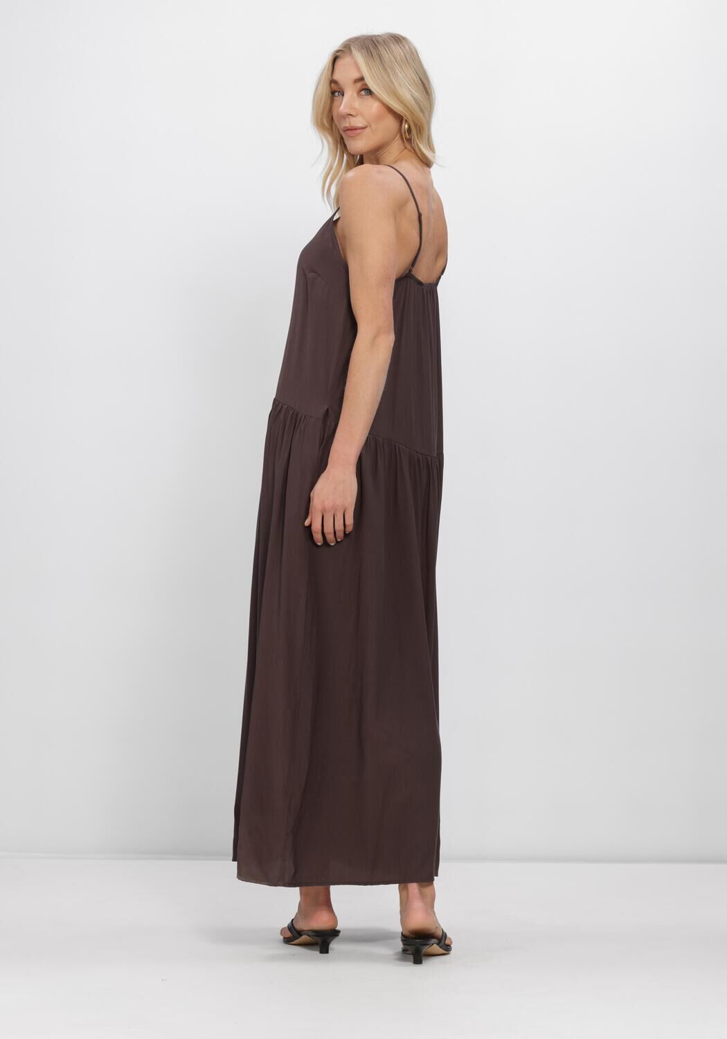 Bruine CO'COUTURE Maxi jurk SUNRISECC BLOCK STRAP DRESS - large