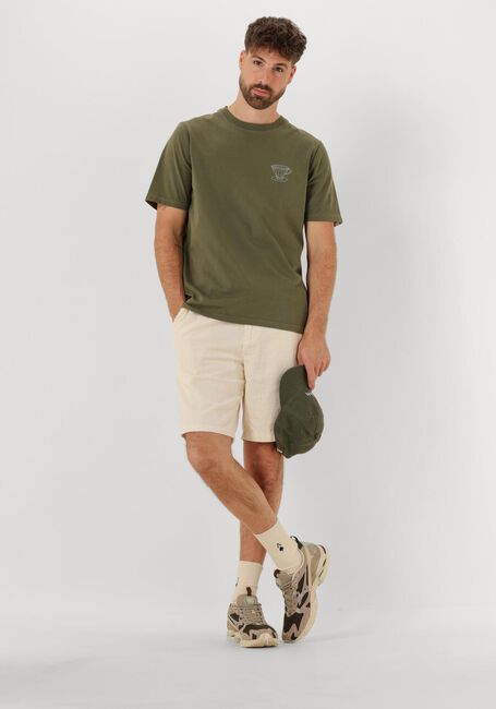 Groene ANERKJENDT T-shirt AKKIKKI MONDAY SLOW TEE - large