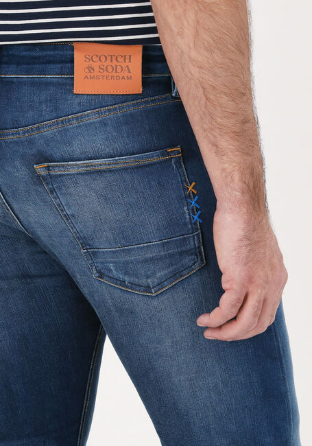 Donkerblauwe SCOTCH & SODA Slim fit jeans RALSTON PLUS - large