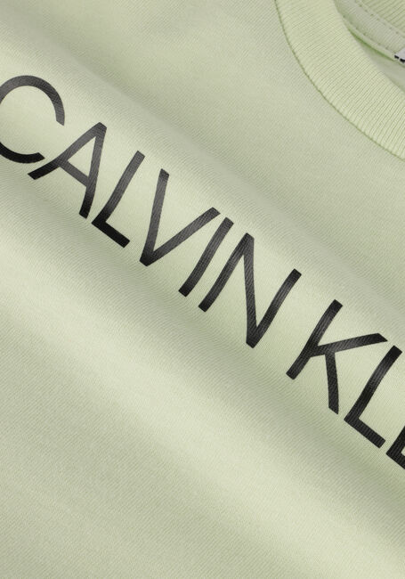 Groene CALVIN KLEIN T-shirt INSTITUTIONAL T-SHIRT - large