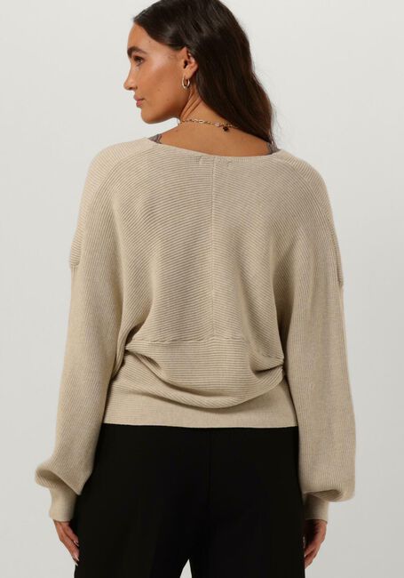 Beige MSCH COPENHAGEN Trui MSCHZINELLE RACHELLE WRAP PULLOVER - large