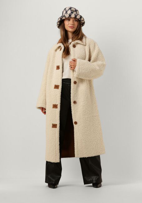 Gebroken wit STAND STUDIO Faux fur jas KENCA COAT - large