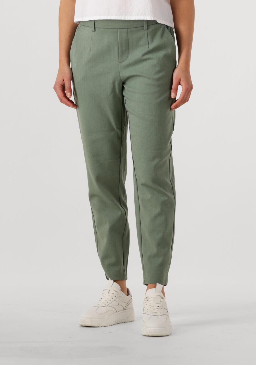 Object Groene Slim Pantalon voor Vrouwen Green Dames