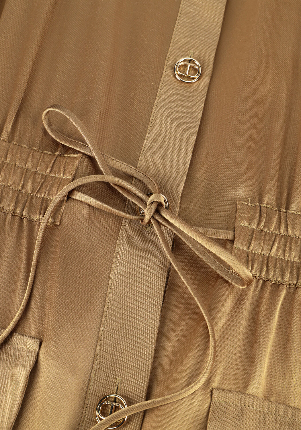 Beige TWINSET MILANO Midi jurk 251TT2270 - large