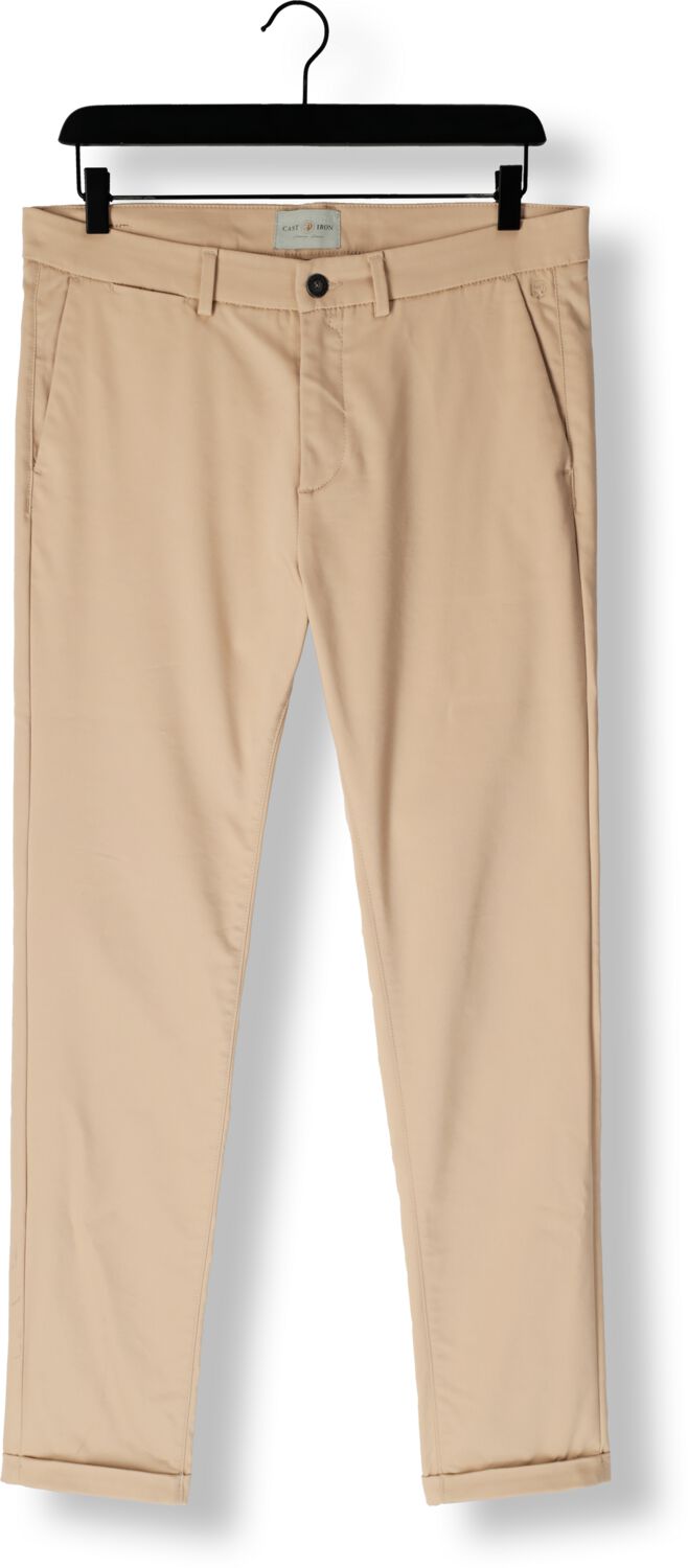 CAST IRON Heren Broeken Riser Chino Stretch Beige