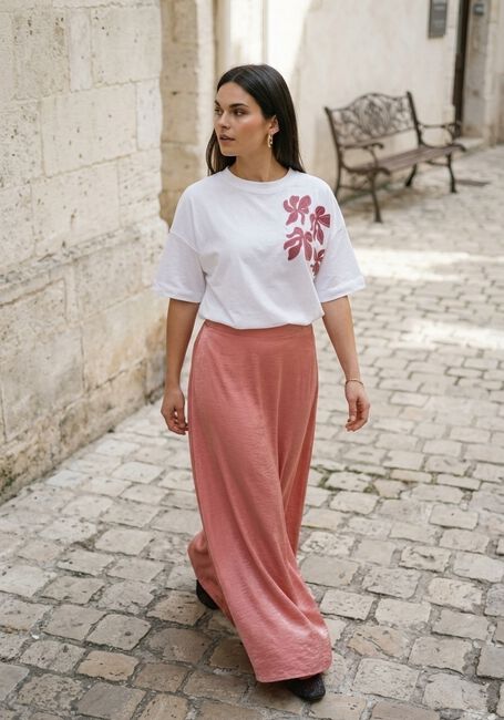 Roze JANSEN AMSTERDAM Maxirok DAHLIA ROK WS 694 LONG - large
