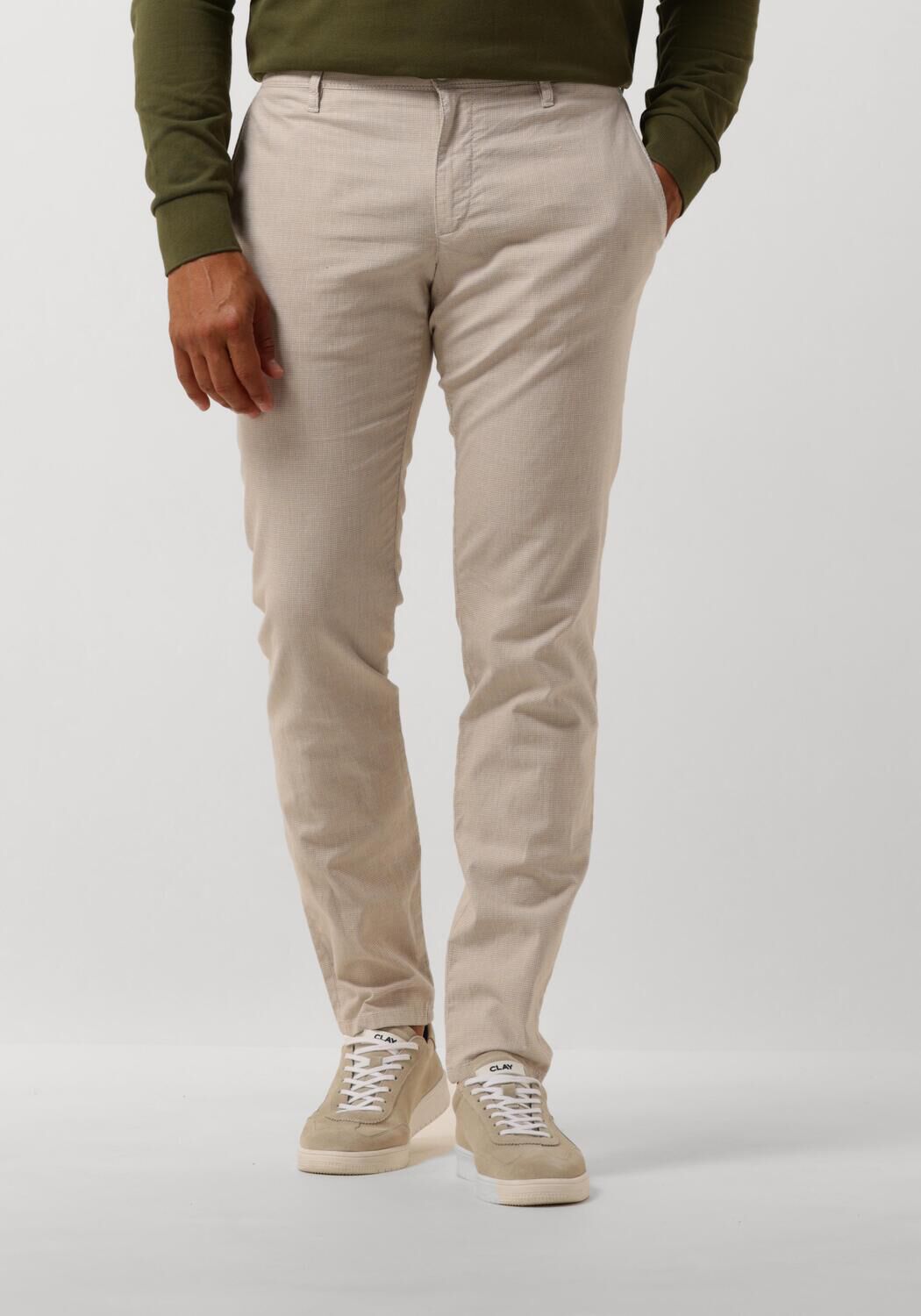Alberto Stijlvolle zandkleurige herenbroek Beige Heren