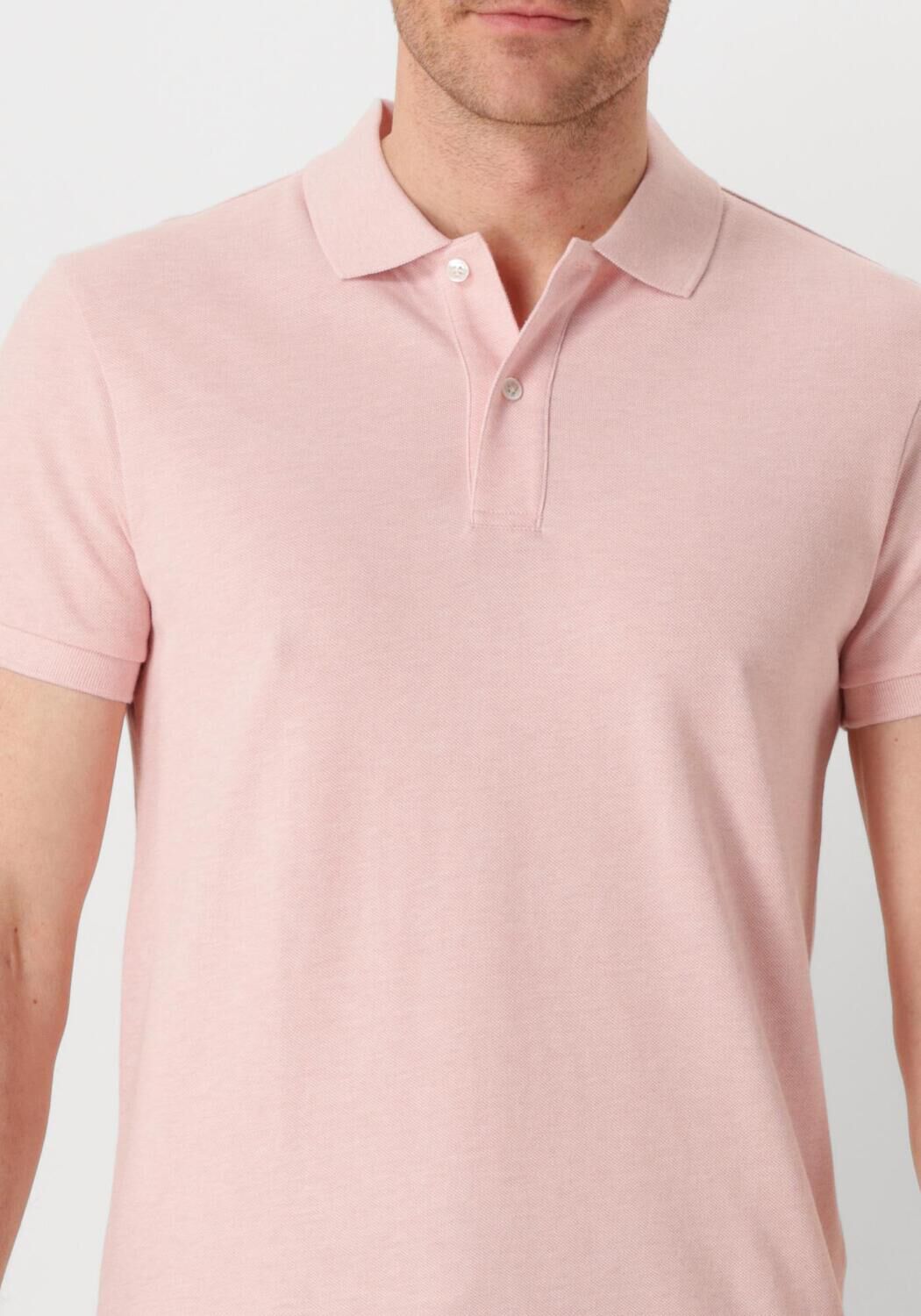 PROFUOMO Heren Polo's & T-shirts Polo Short Sleeve Roze
