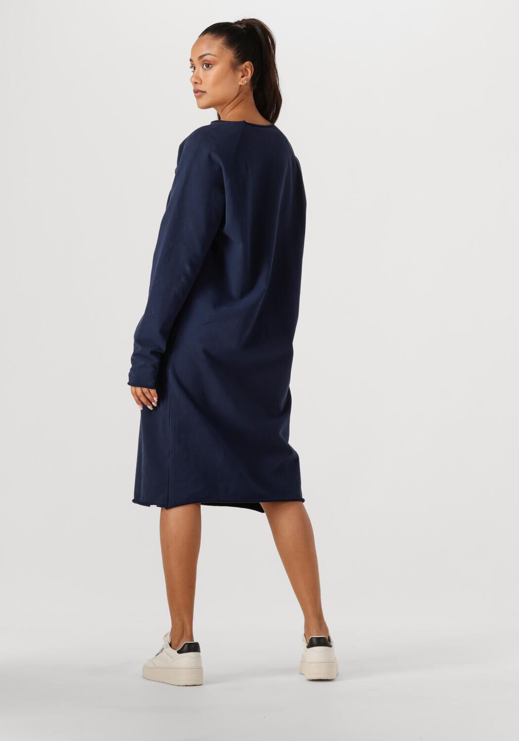 PENN & INK Dames Jurken Dress Print Donkerblauw