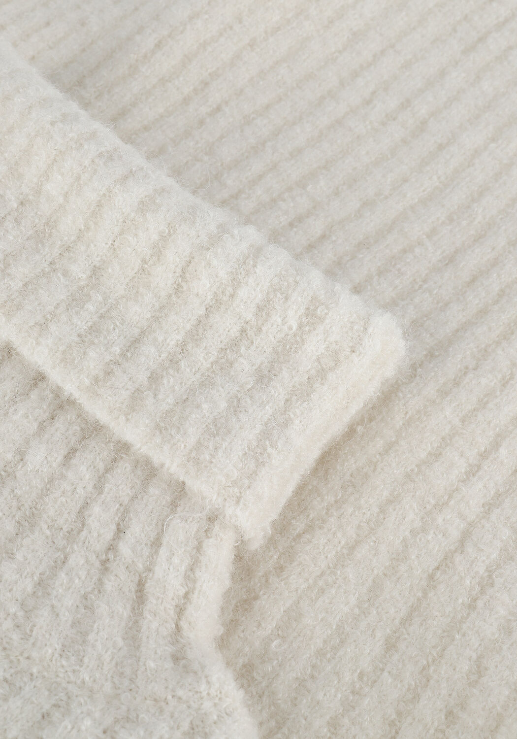 Ecru VANILIA Trui HEAVY RIB COL - large