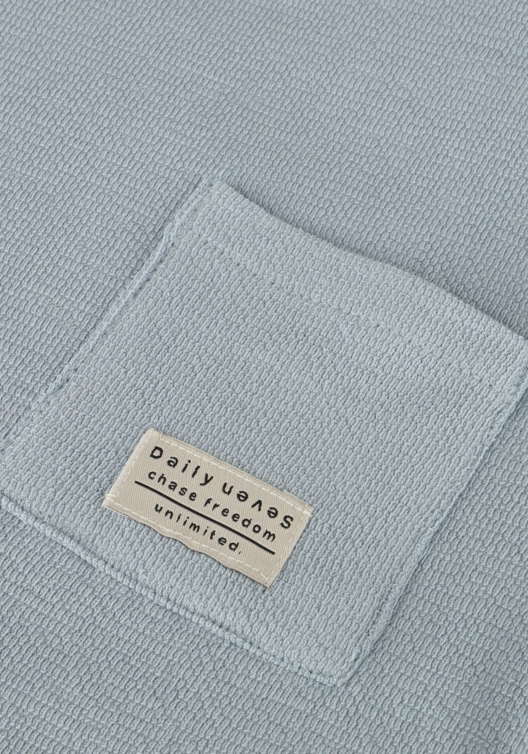 DAILY7 Jongens Polo's & T-shirts T-shirt Structure Print Lichtblauw