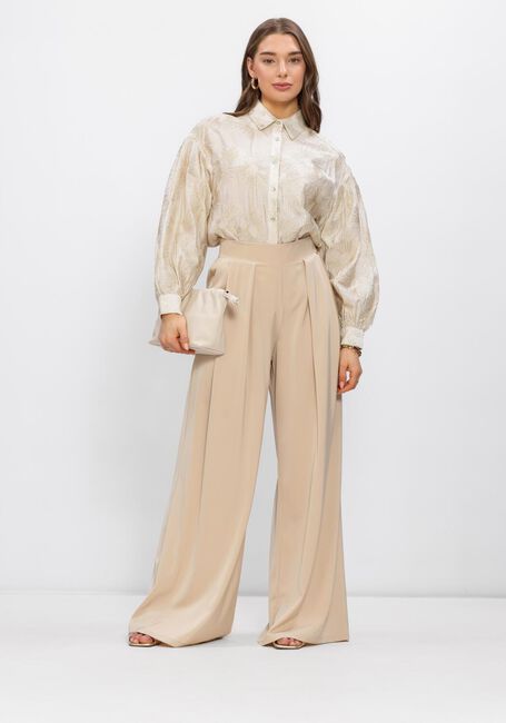 Beige NUKUS Wijde broek JUNA PANTS - large