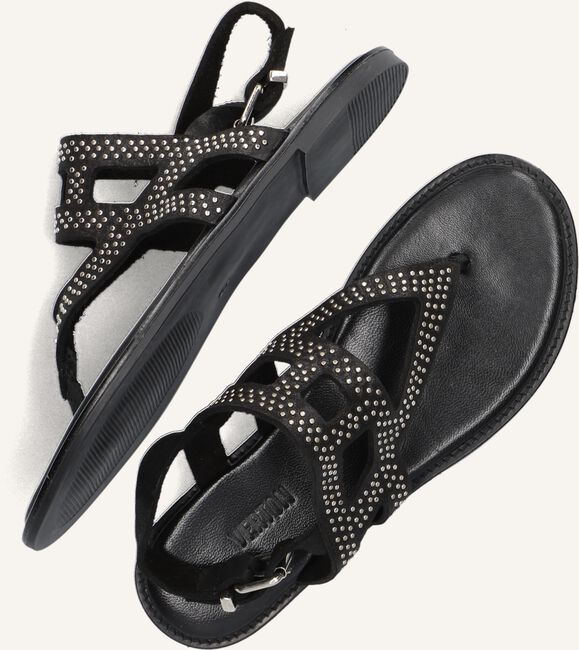 Zwarte VERTON Platte sandalen S-10262 Zwarte VERTON Platte sandalen S-10262 - large