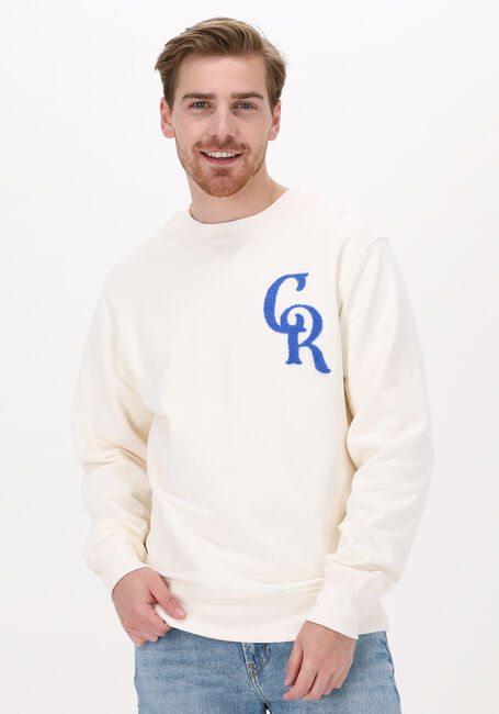 Beige COLOURFUL REBEL Sweater CR CHEST PATCH BASIC SWEAT - large