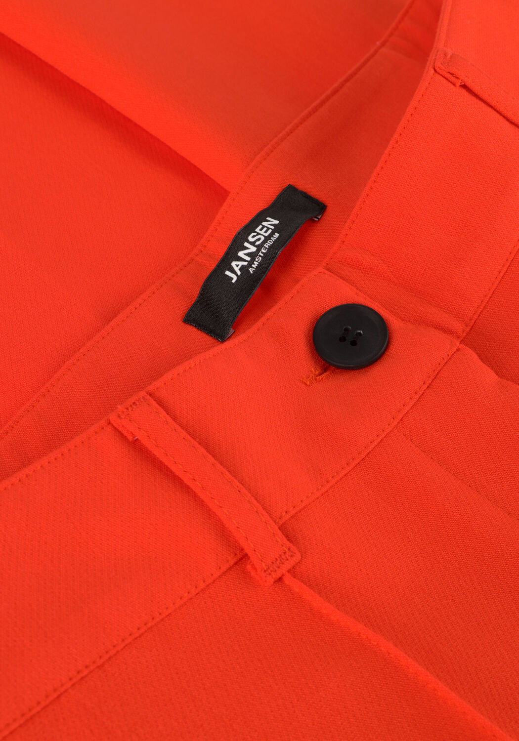 Oranje JANSEN AMSTERDAM Pantalon WQ417 WOVEN WIDE LONG PANTS - large