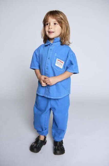 Blauwe AMERICAN VINTAGE Joggingbroek PUSWAY - large