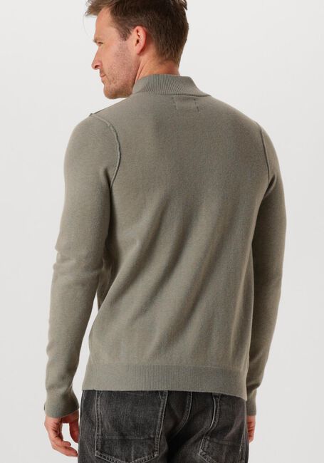 Groene BUTCHER OF BLUE Trui CLIFDEN HALFZIP - large