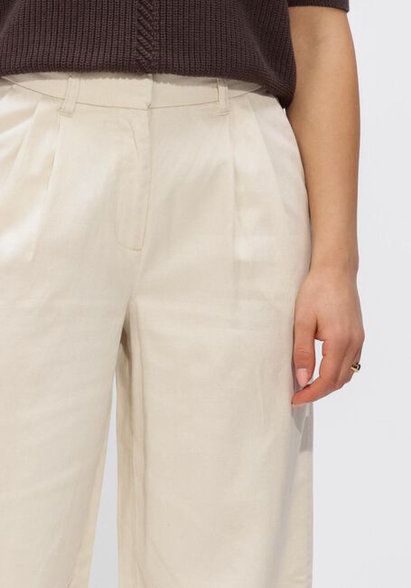 Ecru OBJECT Wijde broek OBJTUBA MW LO WIDE PANT - large