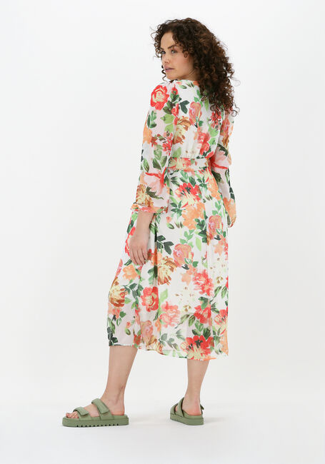 Gebroken wit NA-KD Midi jurk BUTTON FRONT SLIT DRESS - large