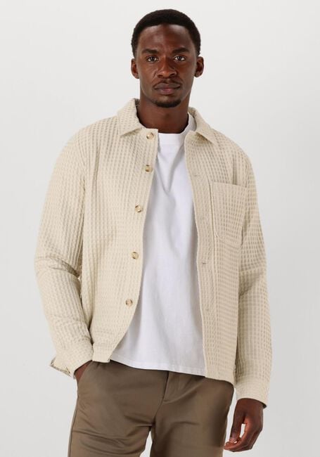 Ecru DSTREZZED Overshirt LINO FW OVERSHIRT - large