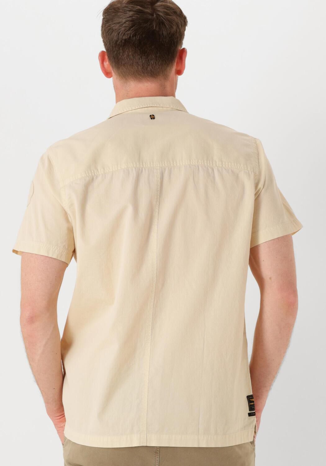 PME LEGEND Heren Overhemden Short Sleeve Shirt Ctn Bedford Beige