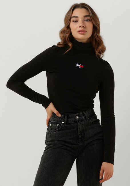 Zwarte TOMMY JEANS Longsleeves OTHER KNIT LONGSLEEVE - large