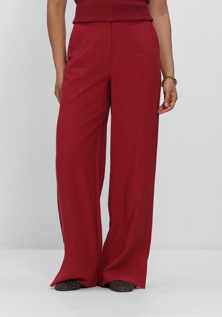 Rode MSCH COPENHAGEN Wijde broek MSCHKEELEY EDELMIRA HW PANTS - large