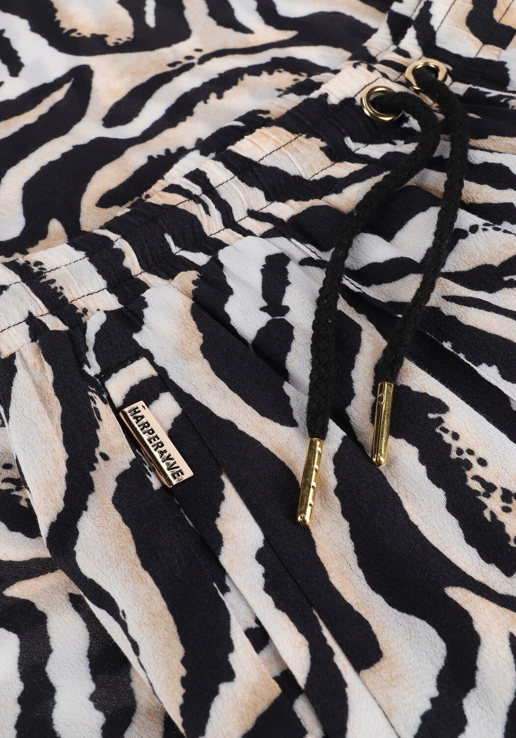 Zwarte HARPER & YVE Wijde broek VALERIE-PA - large