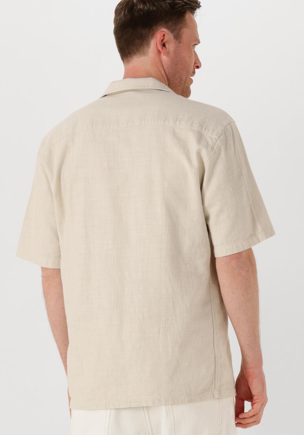 THE GOODPEOPLE Heren Overhemden Slin Beige