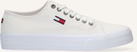 Witte TOMMY HILFIGER Lage sneakers LONG LACE UP VULC - medium