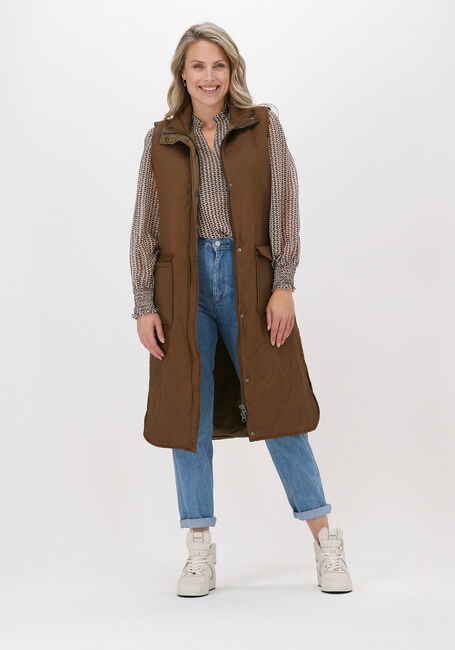 Camel OBJECT Bodywarmer IRIS PADDED WAISTCOAT - large