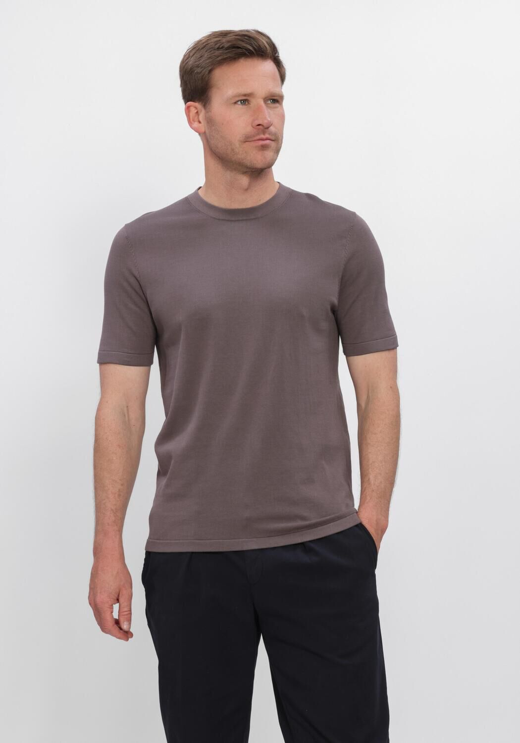 Taupe PROFUOMO T-shirt AERO EASE - large