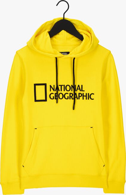 Gele NATIONAL GEOGRAPHIC Sweater UNISEX HOODY WITH BIG LOGO - large