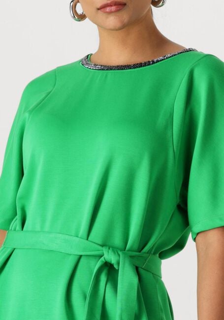 Groene POM AMSTERDAM Maxi jurk DRESS MACY PALM GREEN - large