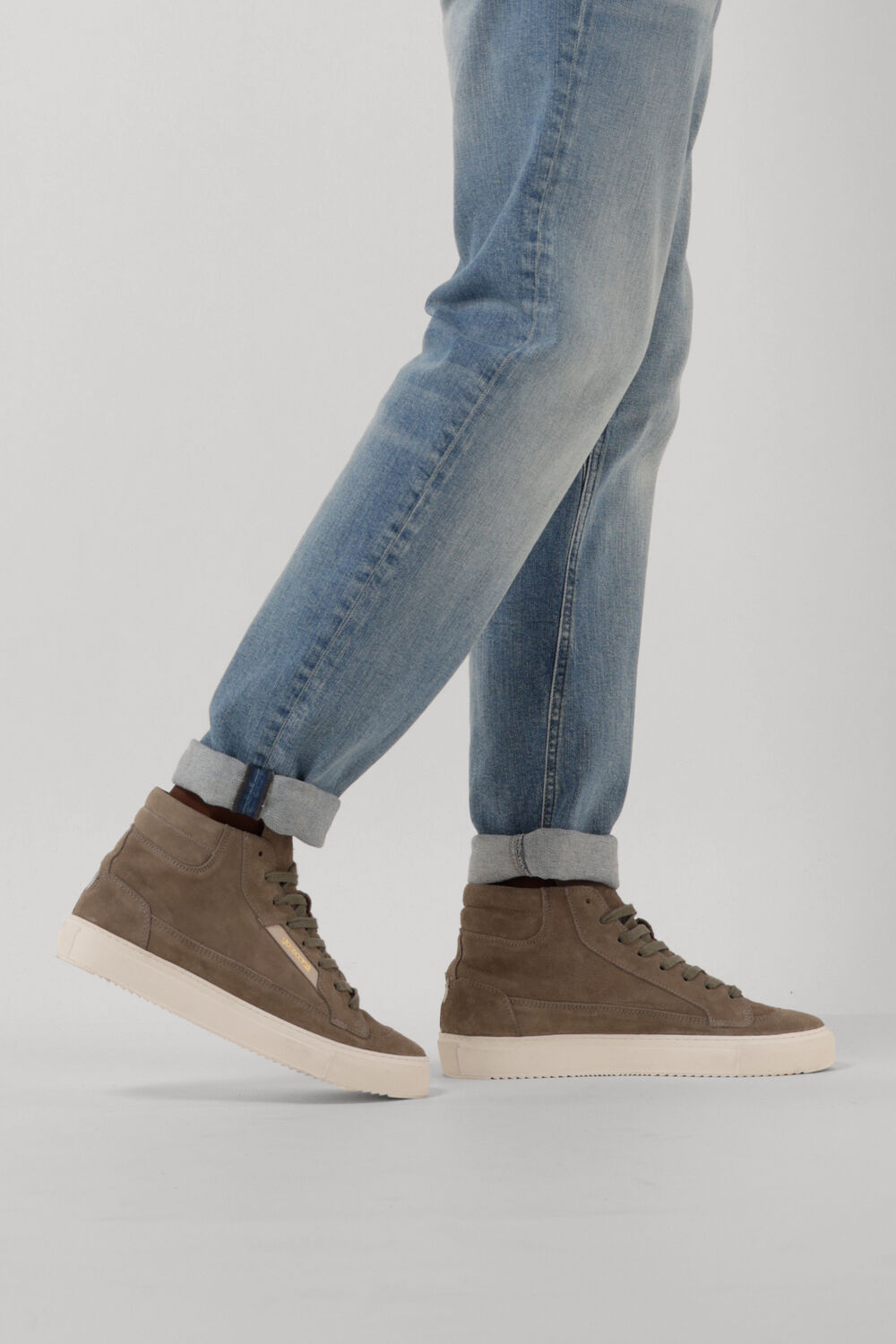 Grijze GOOSECRAFT Hoge sneakers CHRISTIAN MEN 7 - large