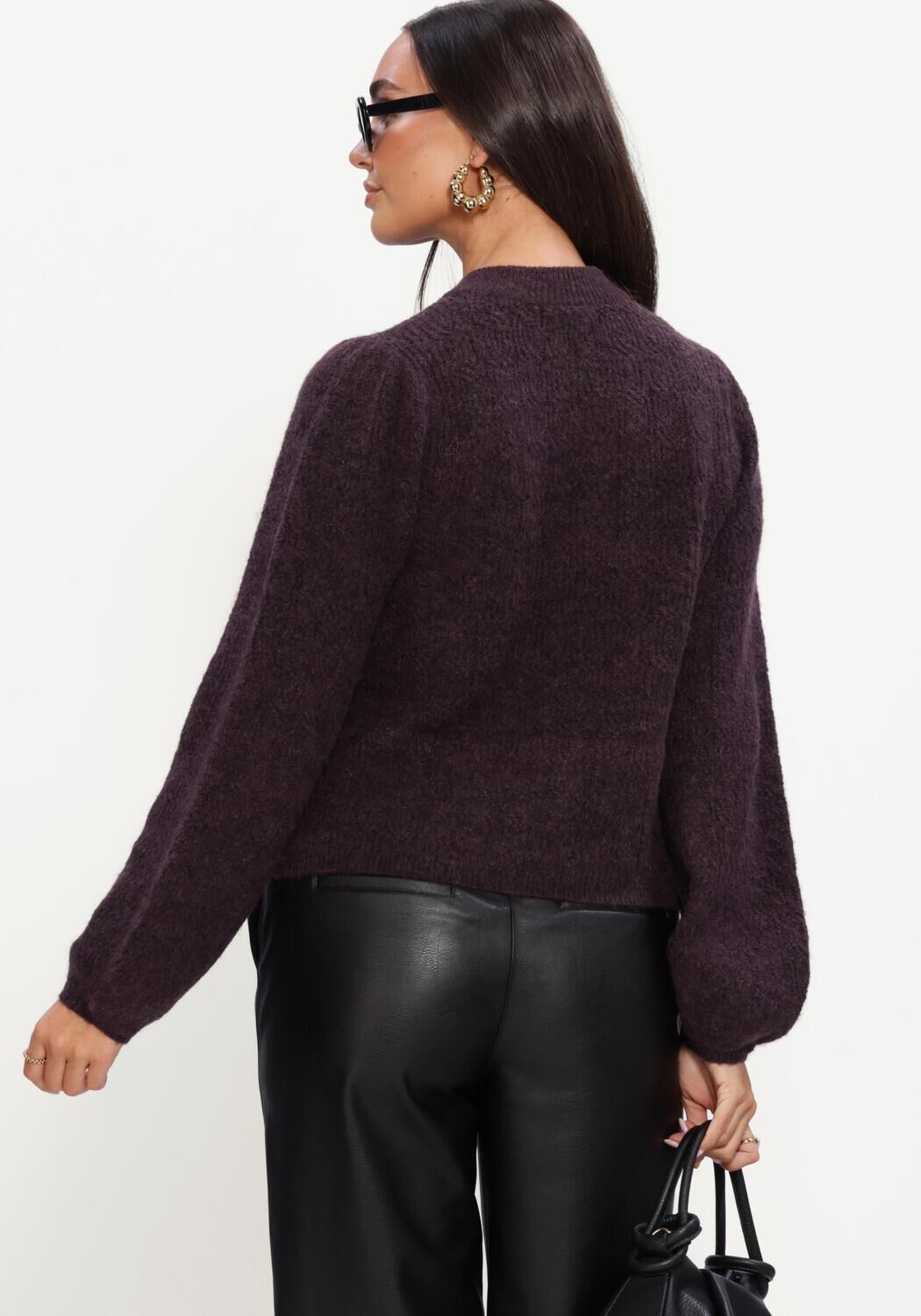 Y.A.S. YAS Dames Truien & Vesten Yasbonso Ls Knit Cardigan Paars