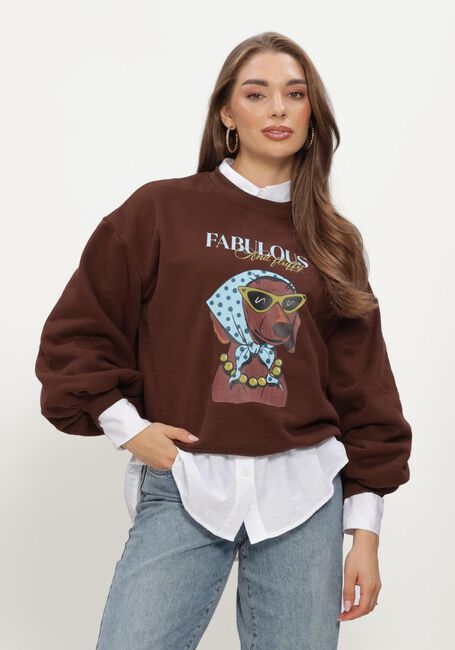 Bruine YDENCE Sweater SWEATER ICONIC AND FLUFFY - large