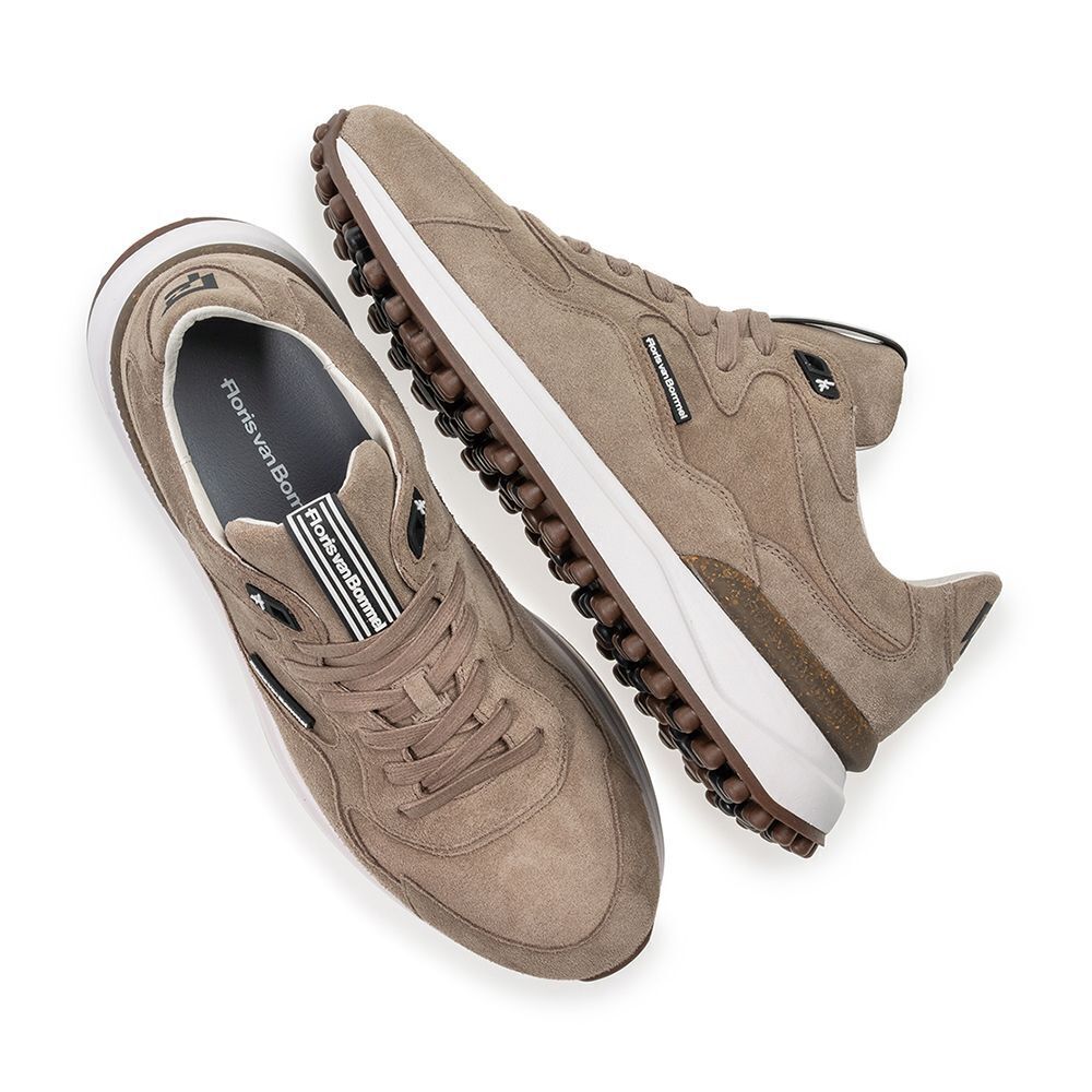 Taupe FLORIS VAN BOMMEL Lage sneakers Noppi 50.01 - medium