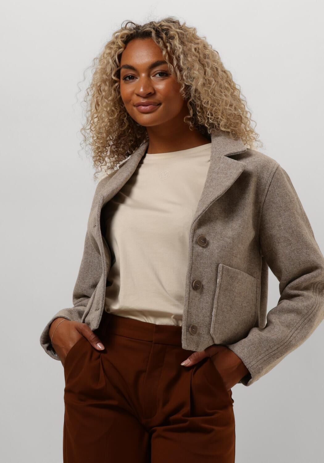 MSCH COPENHAGEN Dames Jassen Mschboone Josia Short Jacket Beige