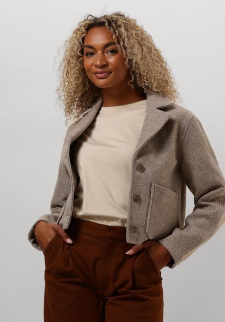 Beige MSCH COPENHAGEN Mantel MSCHBOONE JOSIA SHORT JACKET - large