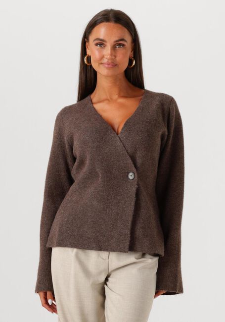 Bruine NEO NOIR Trui MARIE LOUISE KNIT CARDIGAN - large