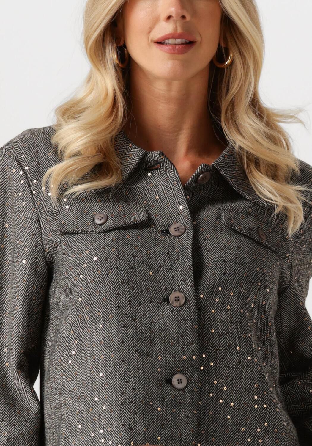YDENCE Dames Jassen Jacket Halsey Zwart