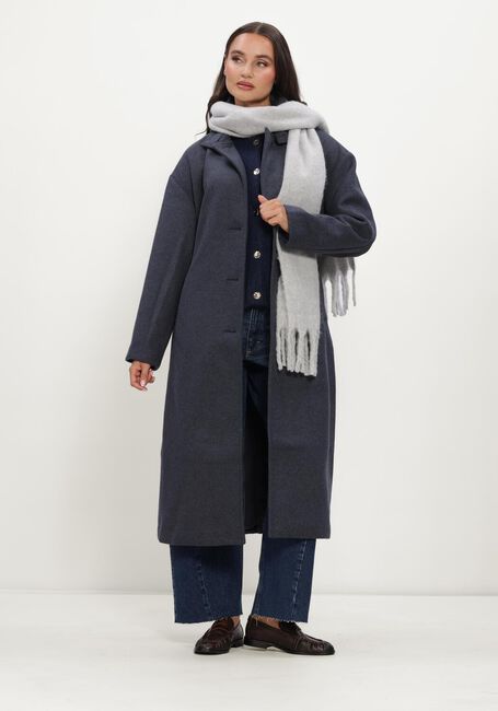 Donkerblauwe MSCH COPENHAGEN Mantel MSCHKEOLA SECILIA WOOL COAT - large