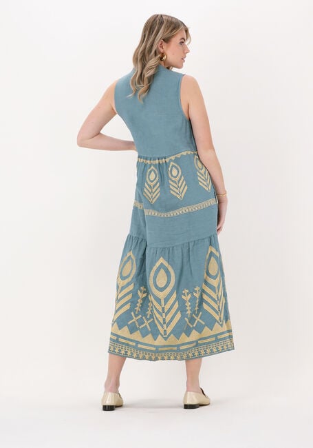 Blauwe GREEK ARCHAIC KORI Maxi jurk SLEEVELESS DRESS - large